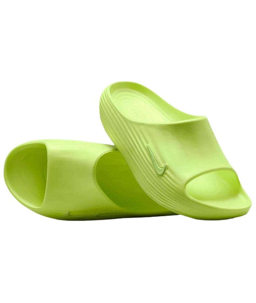 NIKE Зеленые шлепанцы, фото 3