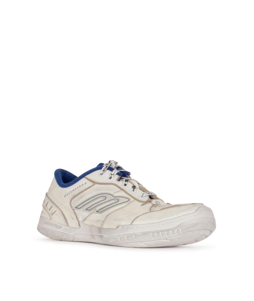 BALENCIAGA Белые низкие кроссовки / кеды, фото 2