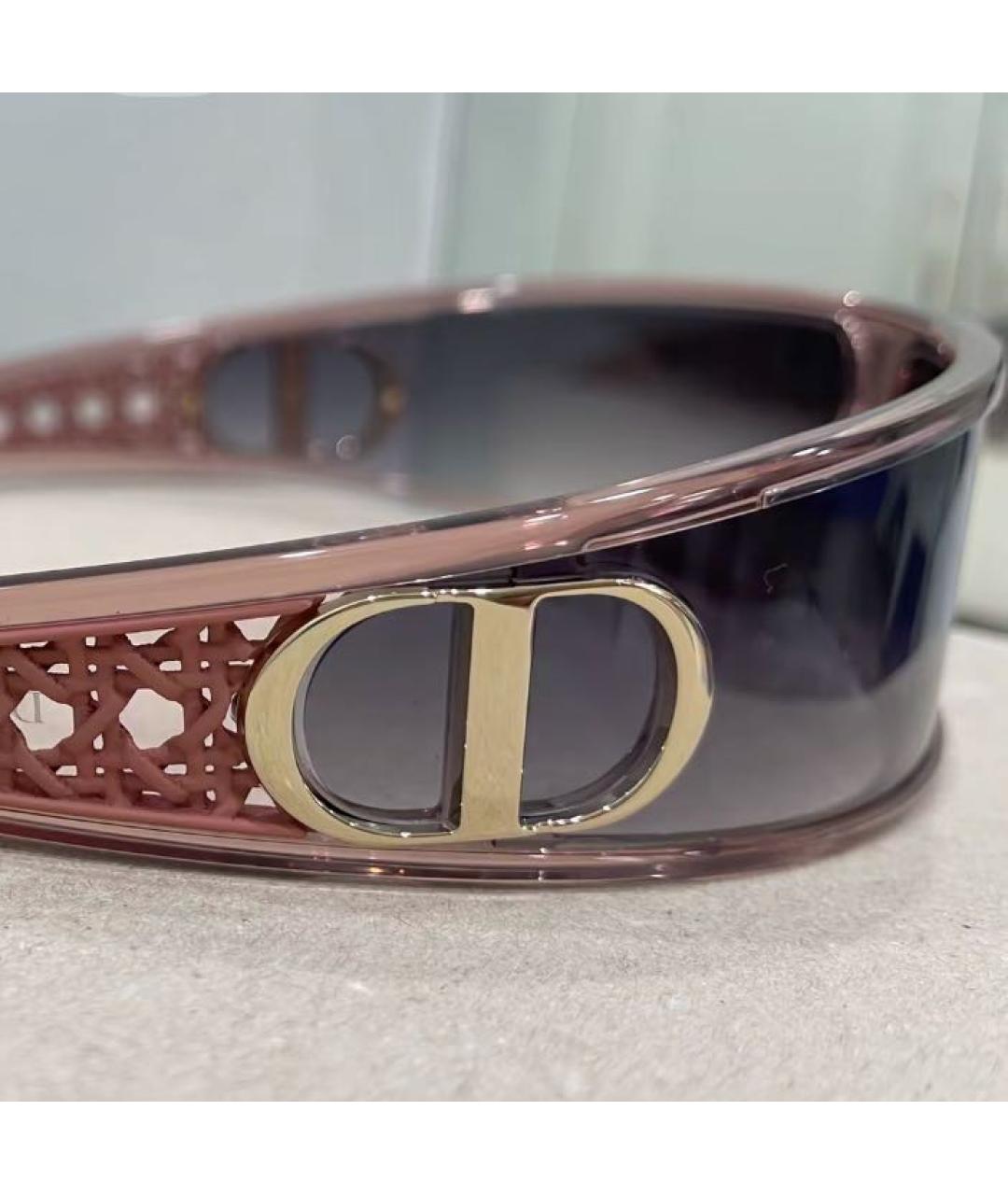 CHRISTIAN DIOR Розовые пластиковые солнцезащитные очки, фото 3