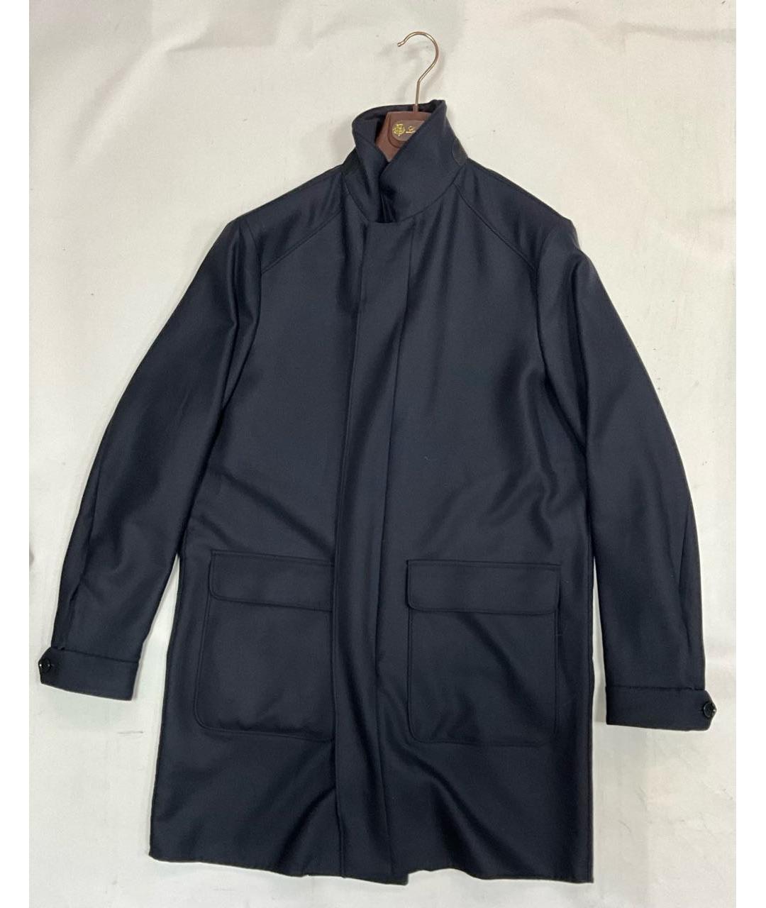LORO PIANA Синее шерстяное пальто, фото 9