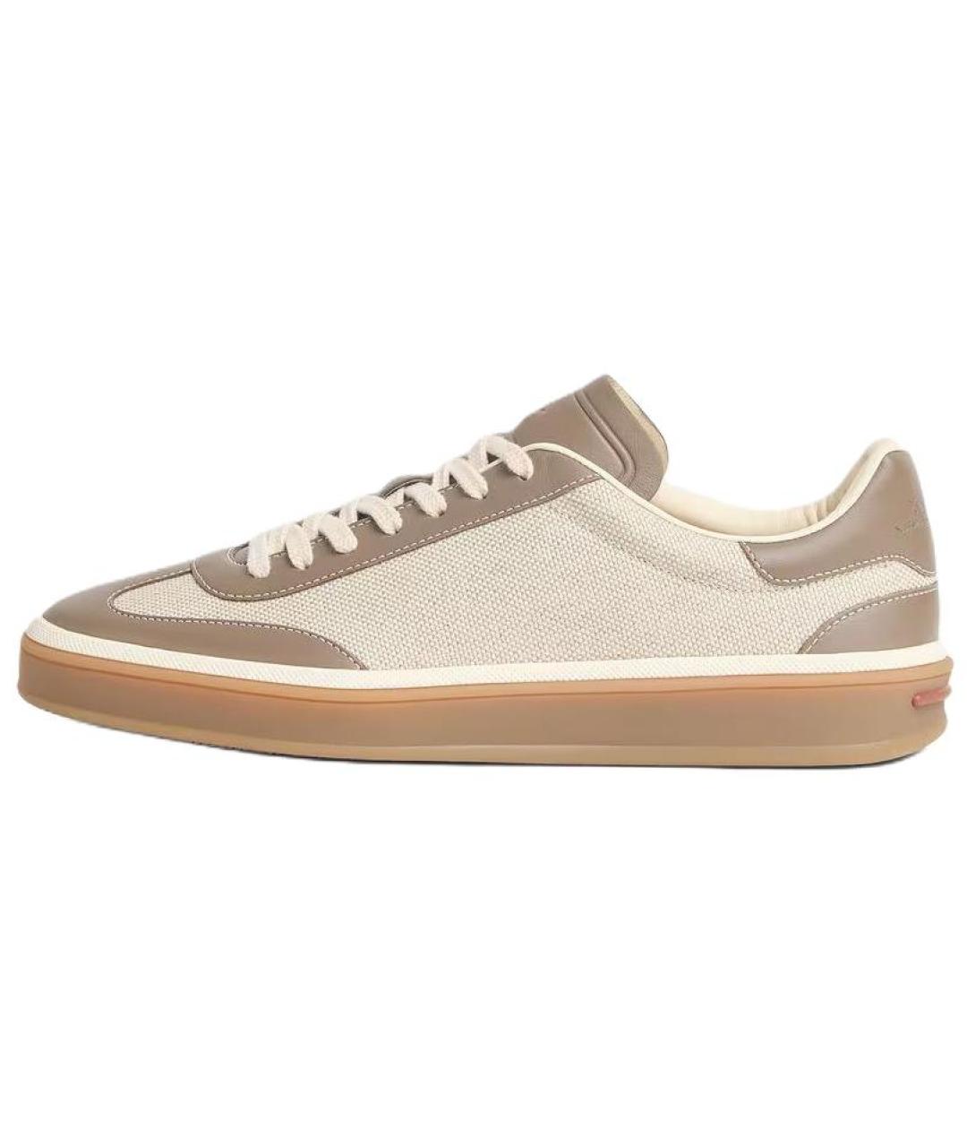 LORO PIANA Мульти кожаные кроссовки, фото 2