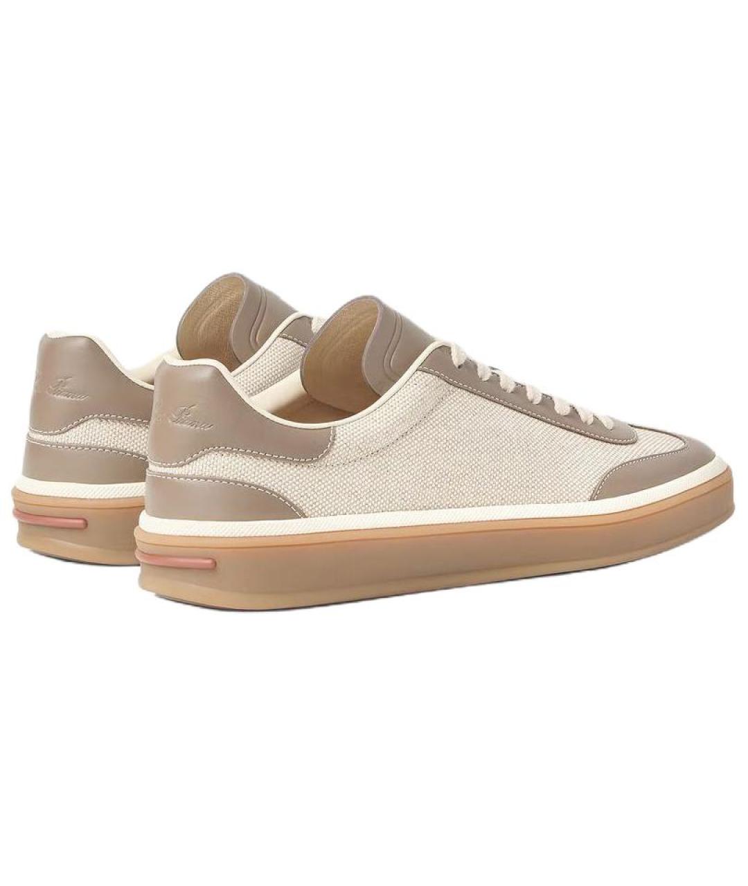 LORO PIANA Мульти кожаные кроссовки, фото 4