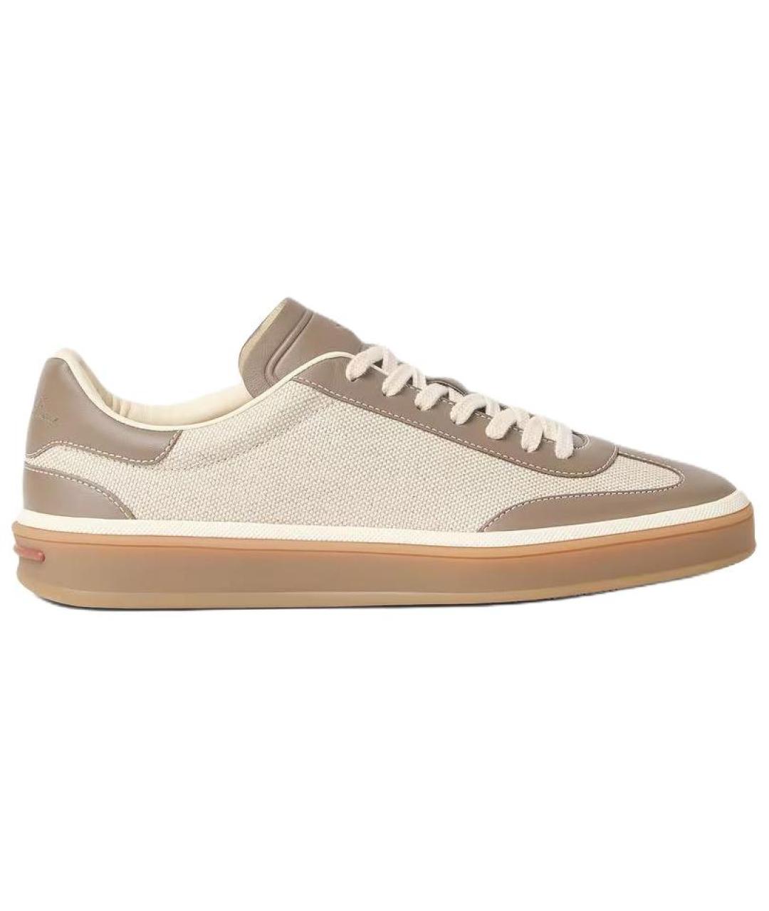 LORO PIANA Мульти кожаные кроссовки, фото 1