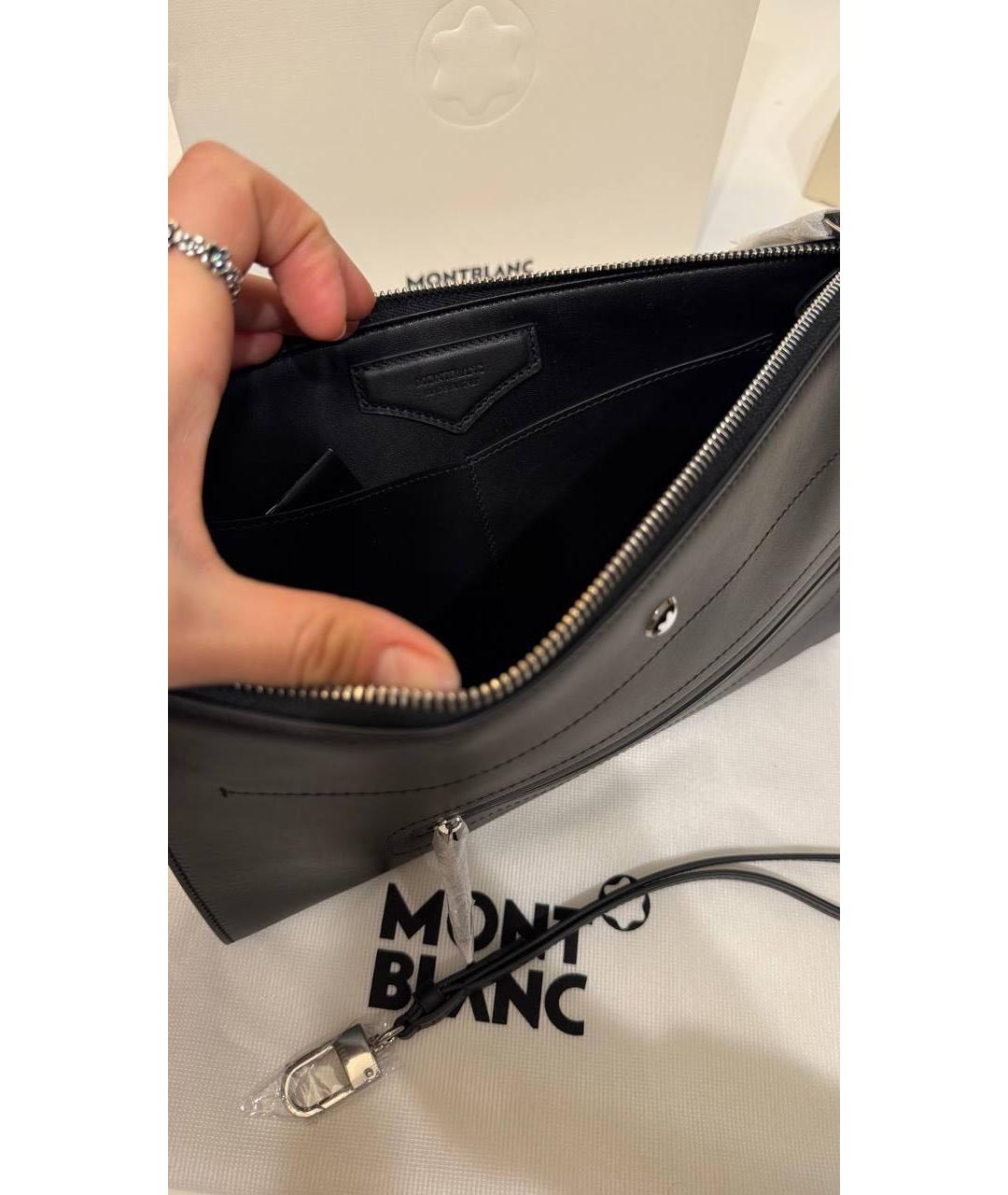 MONTBLANC Черная барсетка, фото 3
