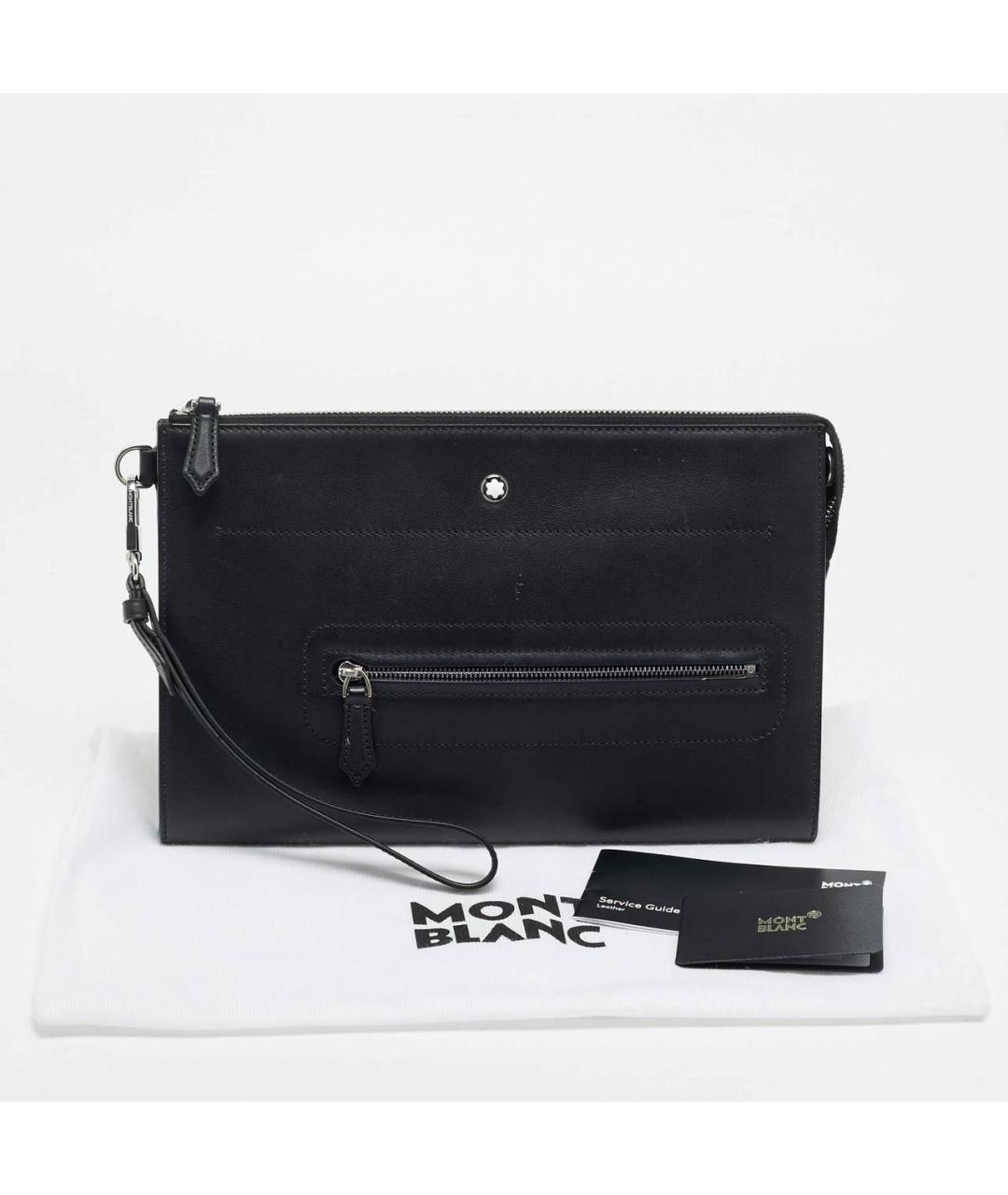 MONTBLANC Черная барсетка, фото 4