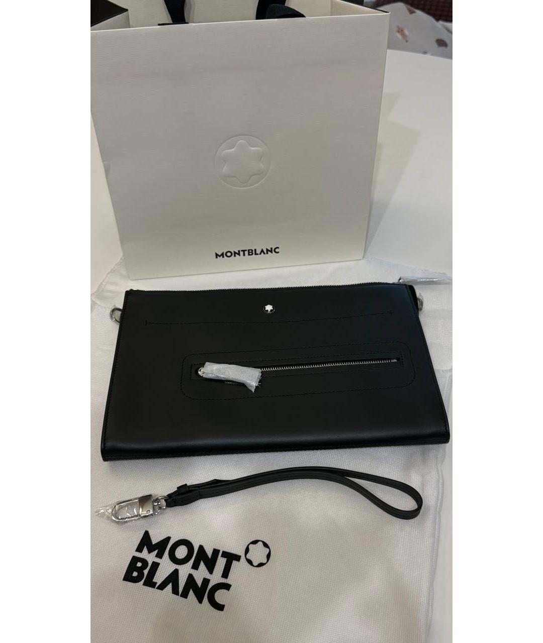 MONTBLANC Черная барсетка, фото 2