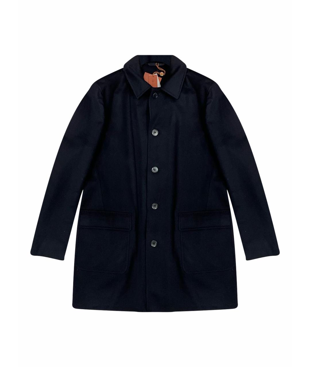 LORO PIANA Синее кашемировое пальто, фото 1