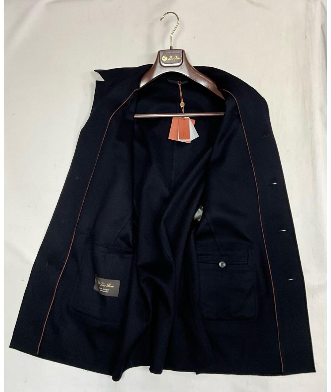 LORO PIANA Синее кашемировое пальто, фото 2