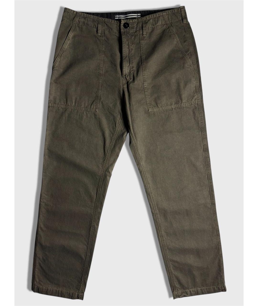 STONE ISLAND Хаки хлопковые повседневные брюки, фото 6