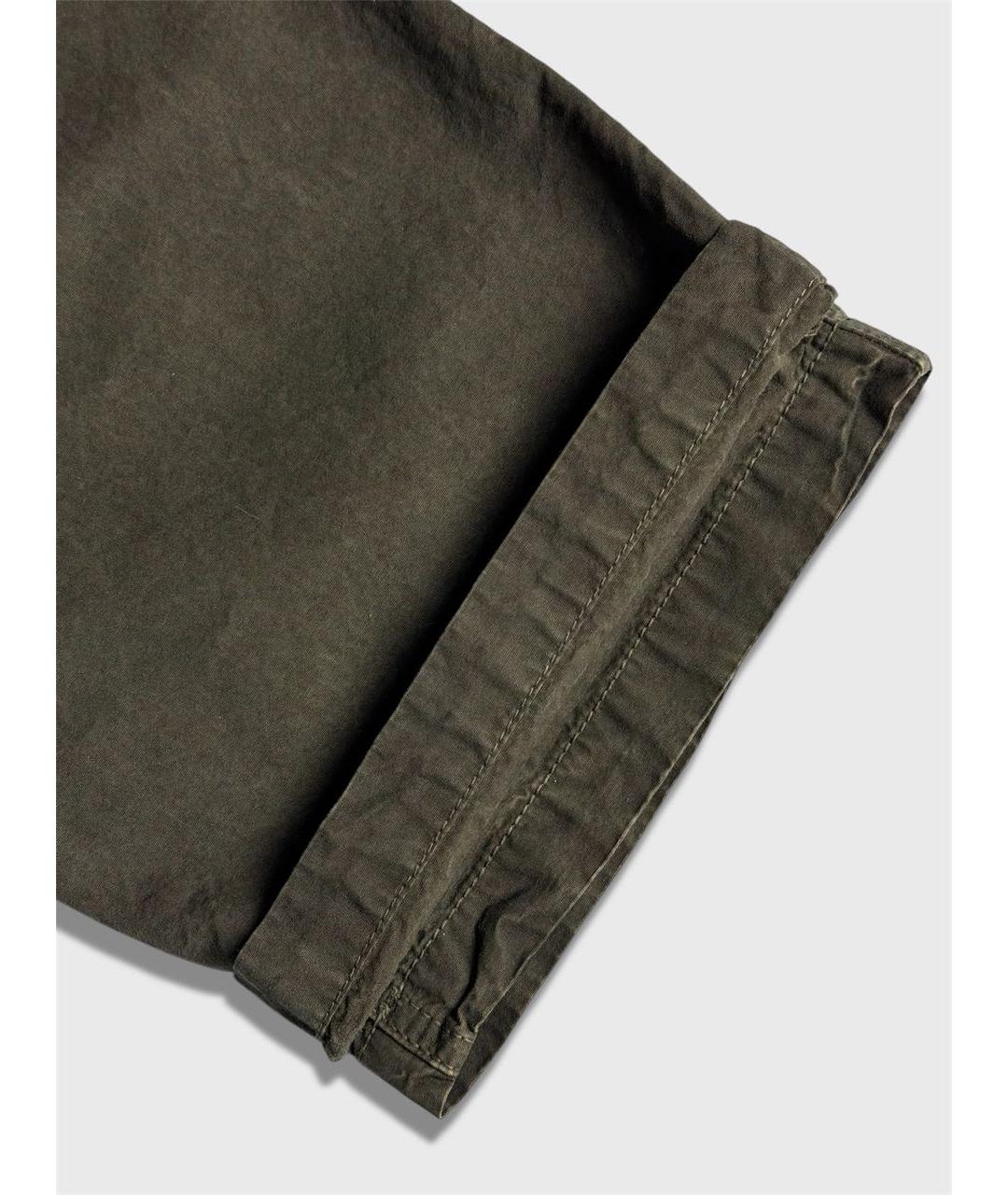 STONE ISLAND Хаки хлопковые повседневные брюки, фото 5