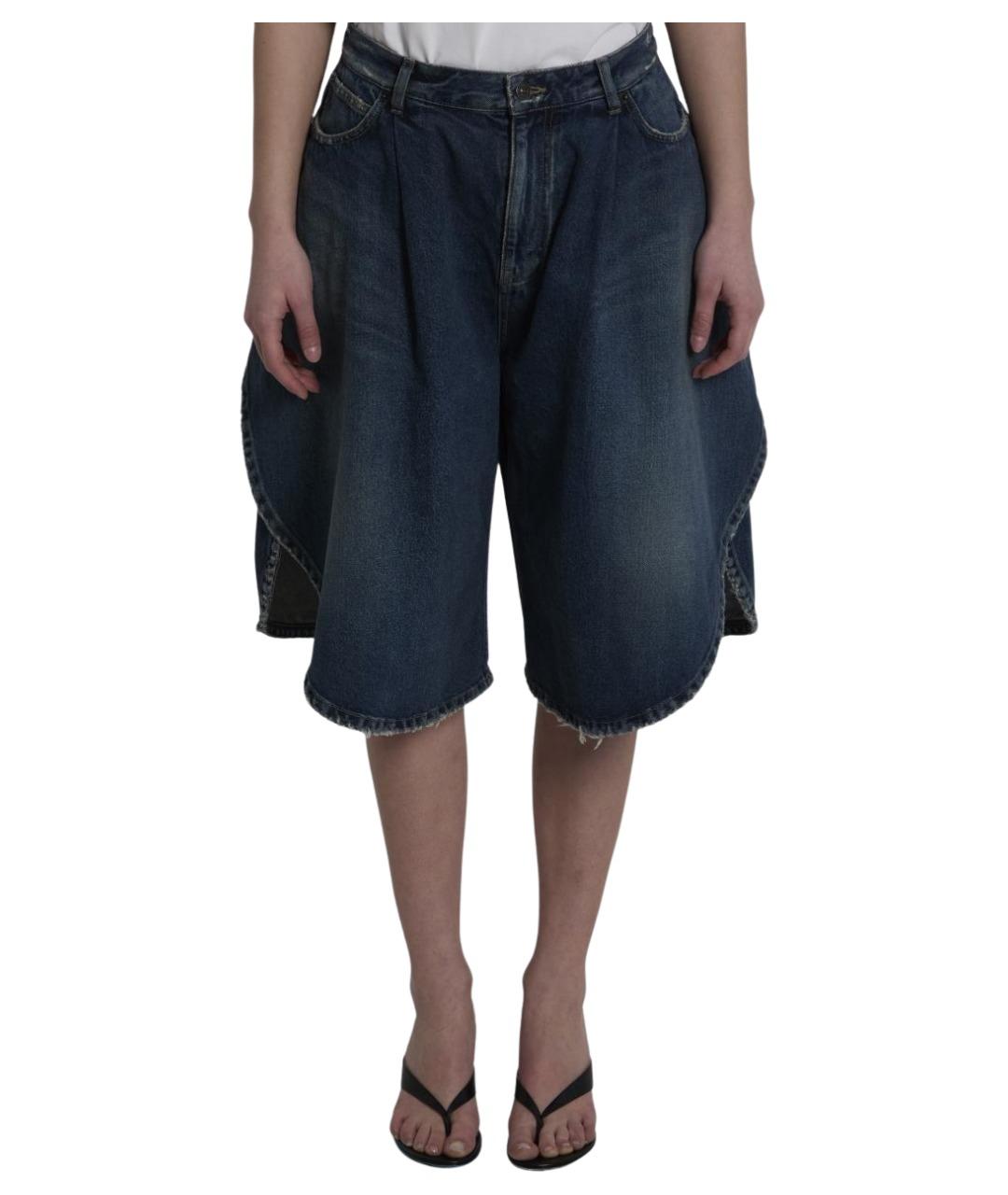 BALENCIAGA Синие хлопковые шорты, фото 1