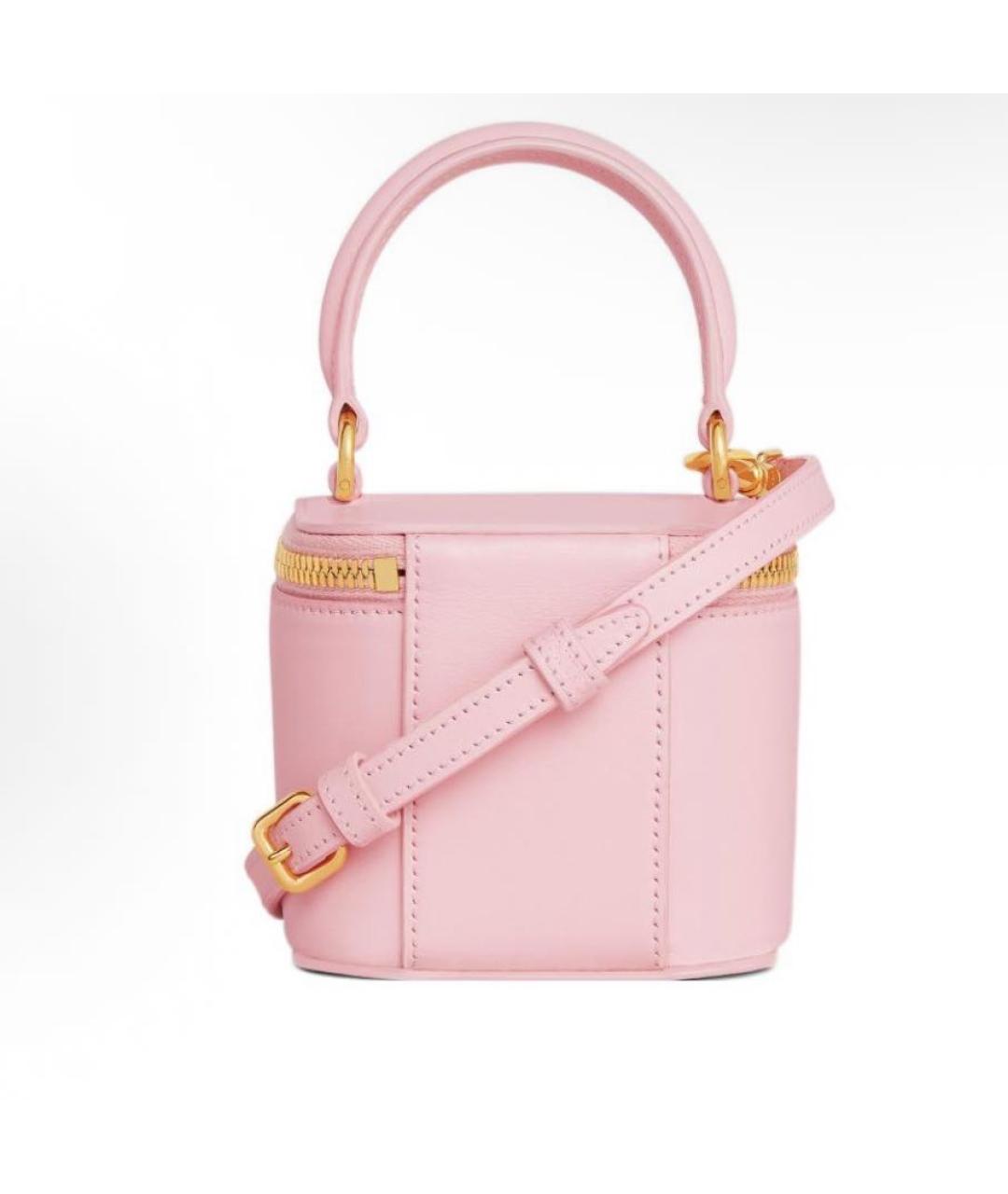 CELINE Розовая кожаная сумка через плечо, фото 5