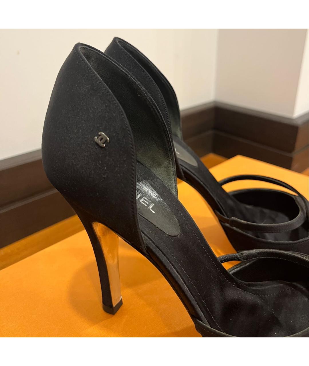 CHANEL Черные туфли, фото 6