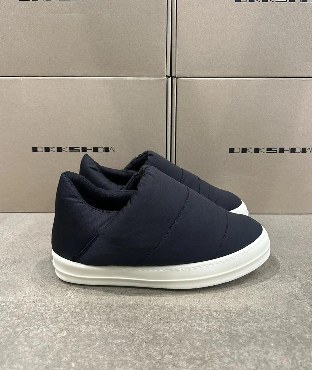 RICK OWENS DRKSHDW Черные низкие кроссовки / кеды, фото 4