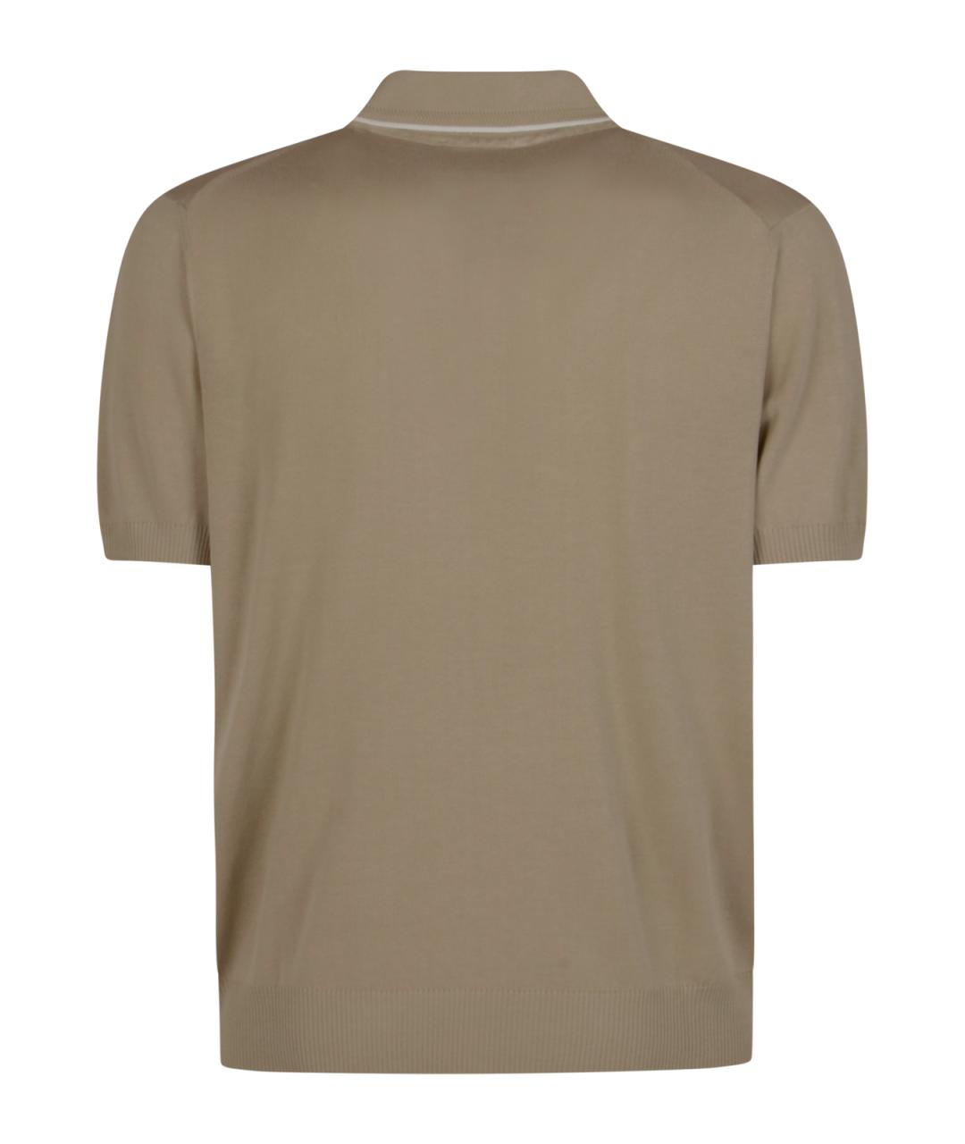 CANALI Хлопковое поло с коротким рукавом, фото 2