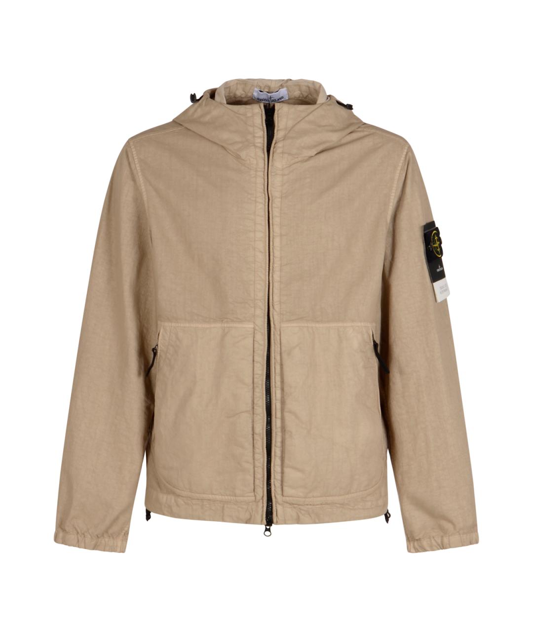 STONE ISLAND Бежевая полиамидовая куртка, фото 1