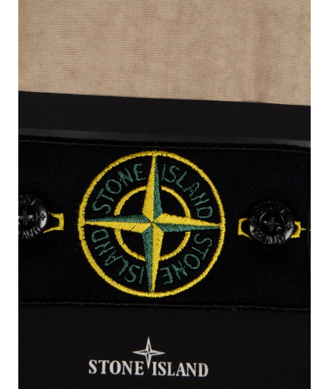 STONE ISLAND Бежевая полиамидовая куртка, фото 2