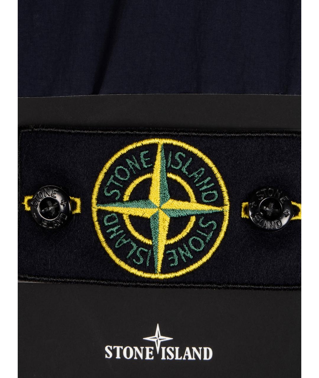 STONE ISLAND Синяя полиамидовая куртка, фото 3