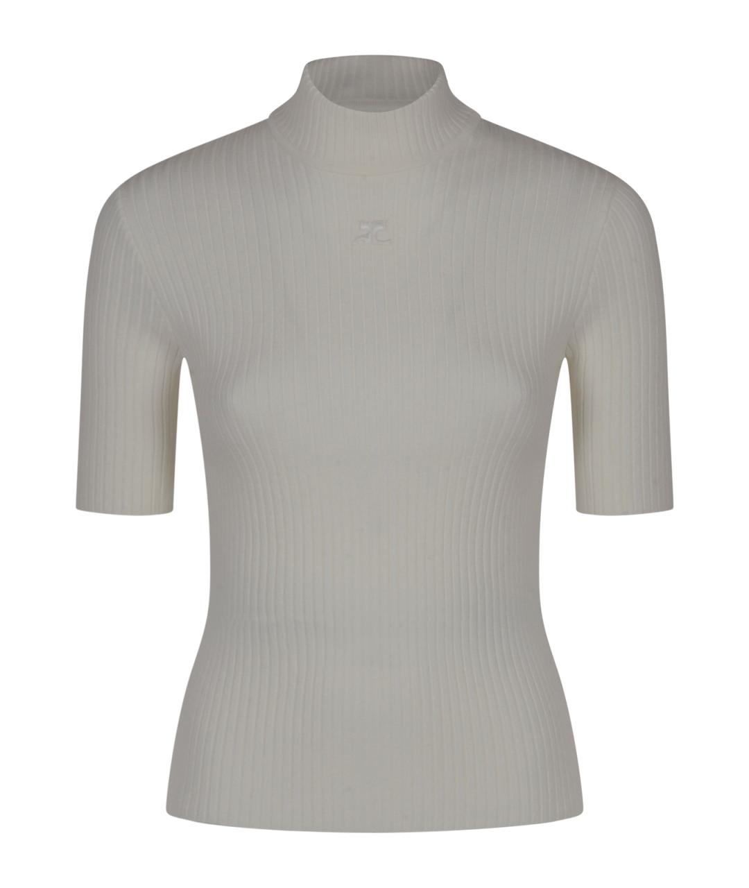 COURREGES Белый джемпер / свитер, фото 1