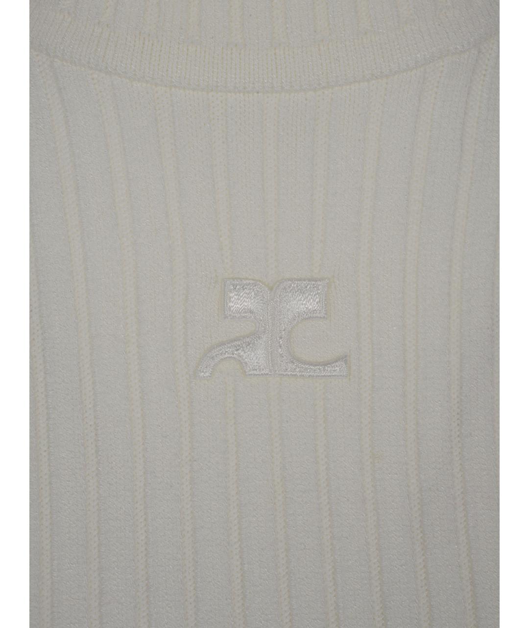 COURREGES Белый джемпер / свитер, фото 3