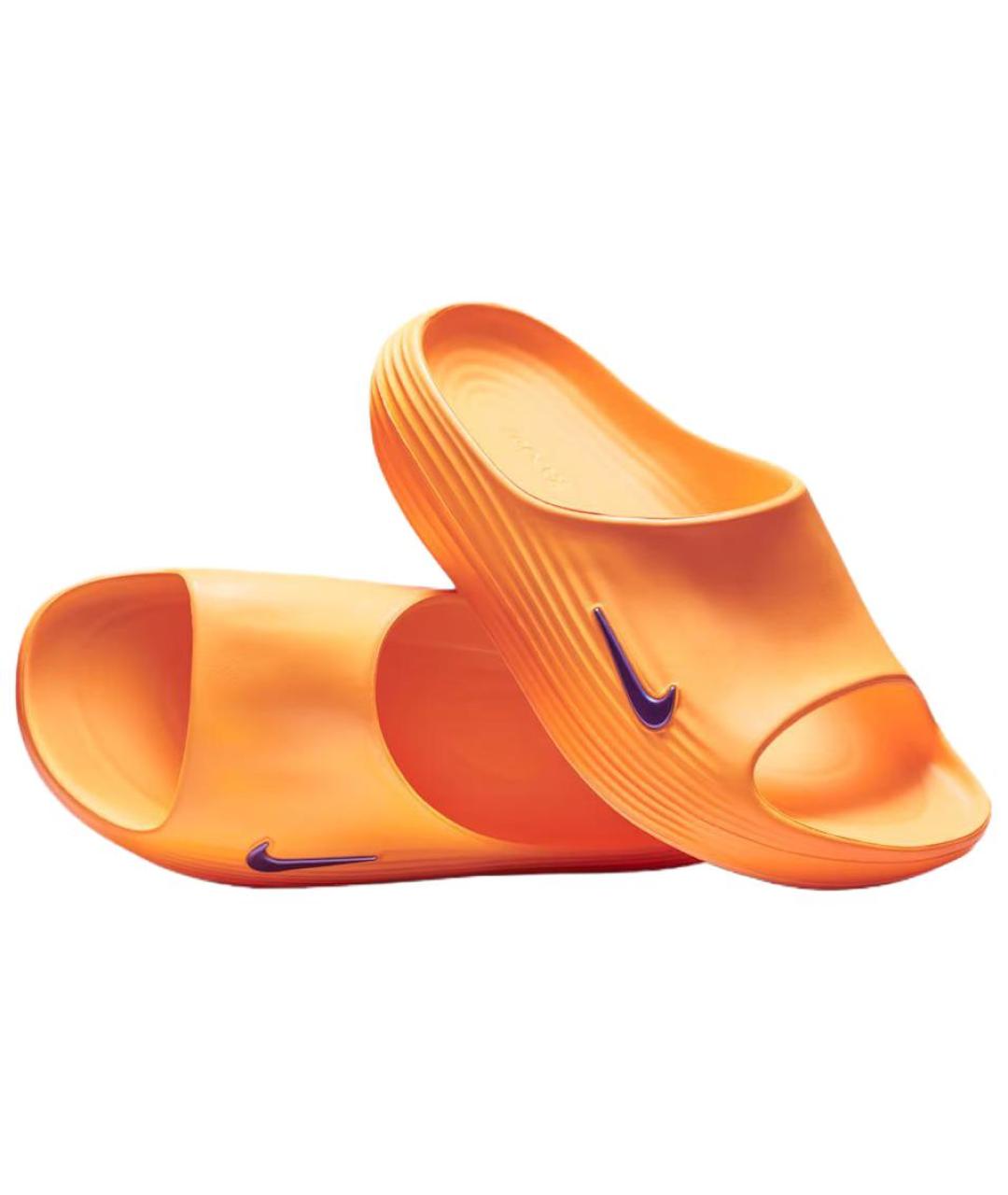 NIKE Оранжевое шлепанцы, фото 4