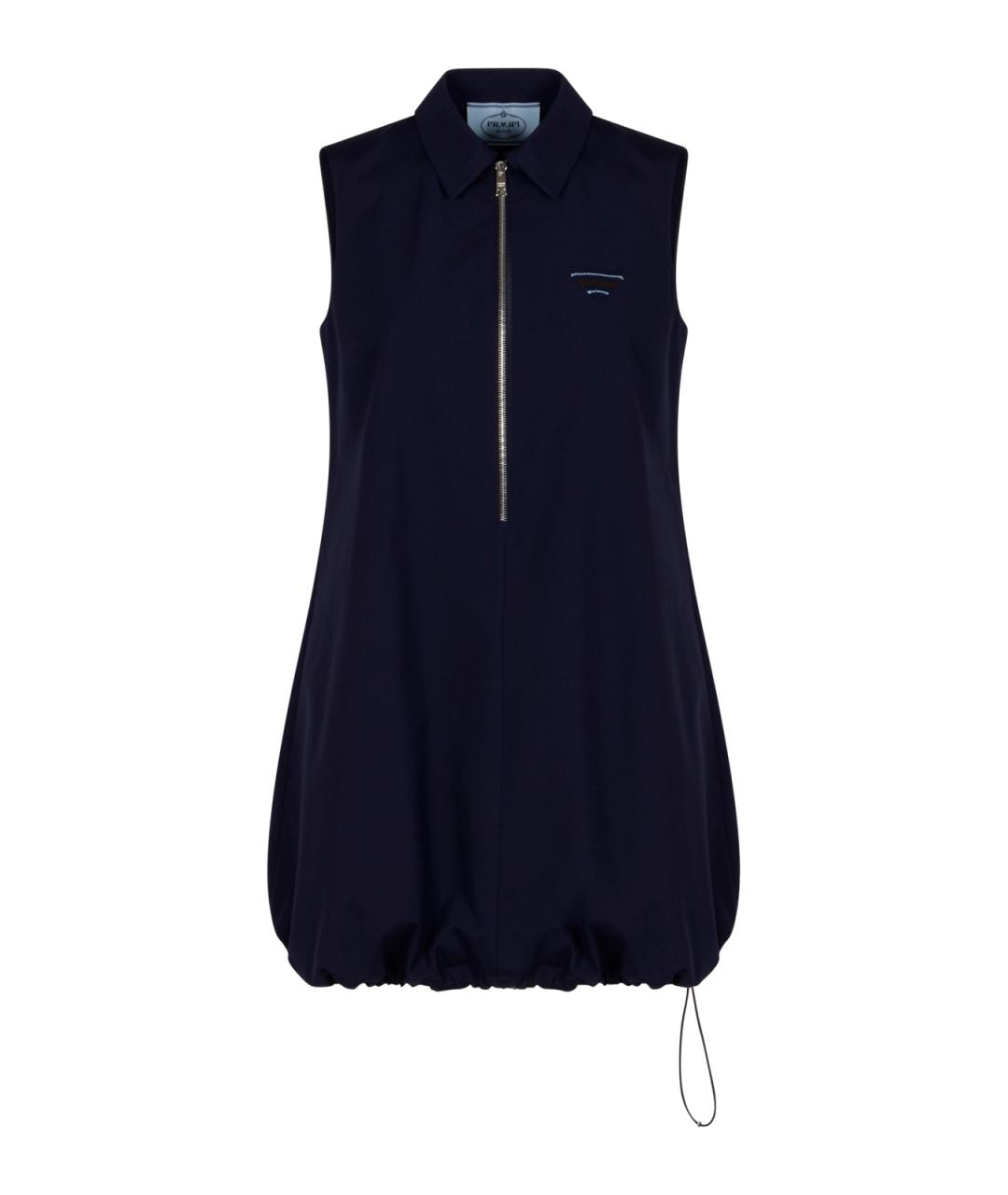 PRADA Темно-синее коктейльное платье, фото 1