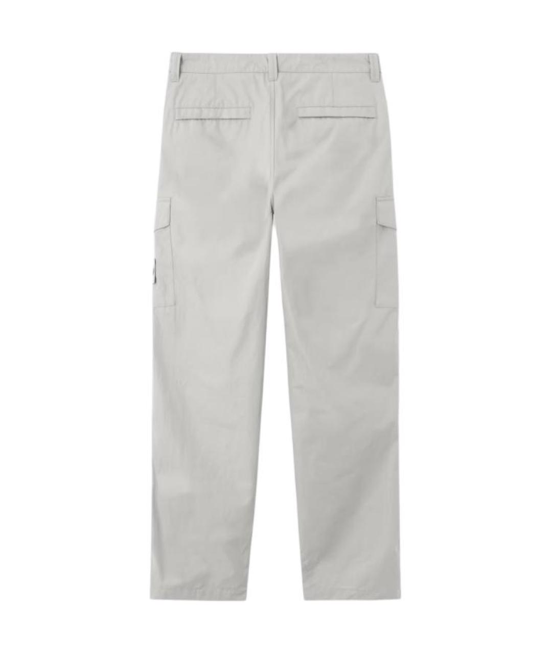 STONE ISLAND Серые повседневные брюки, фото 2