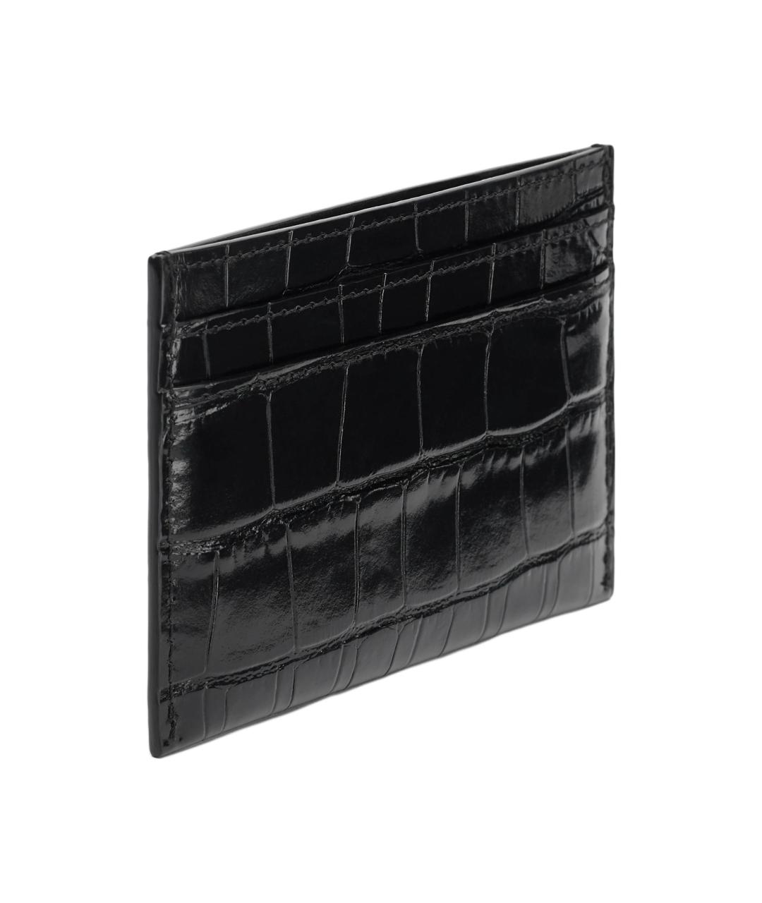 CHANEL Черный кожаный кардхолдер, фото 3