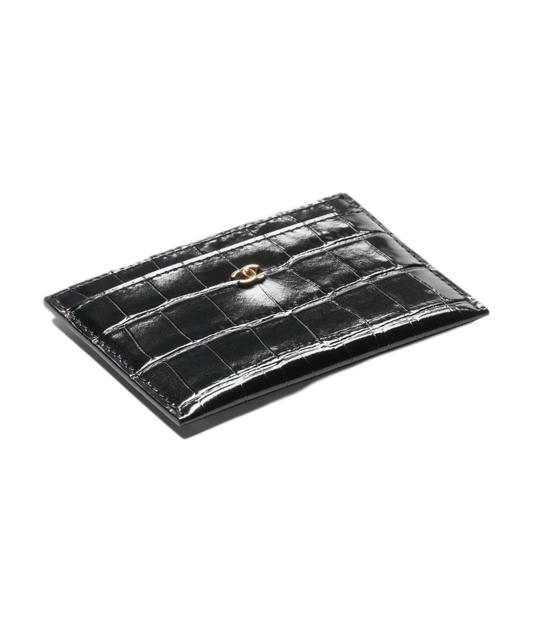 CHANEL Черный кожаный кардхолдер, фото 2