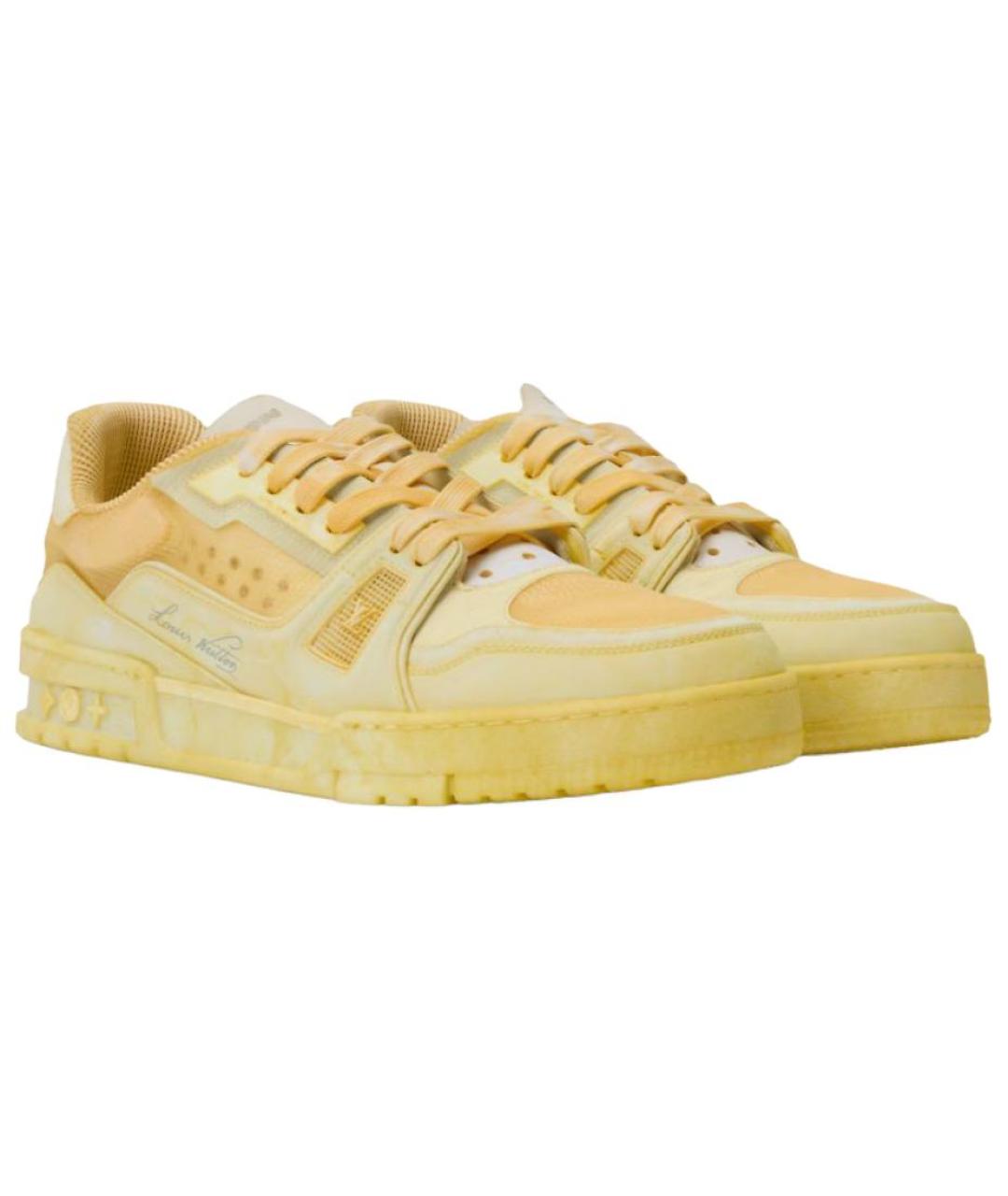LOUIS VUITTON Желтые кроссовки, фото 3