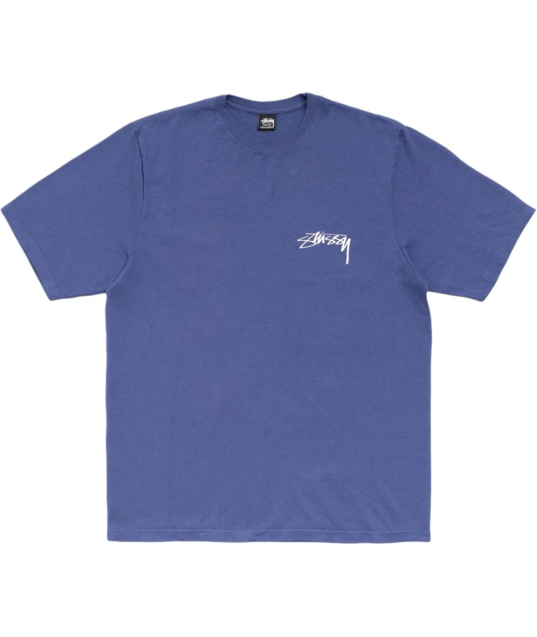 STUSSY Синяя футболка, фото 1