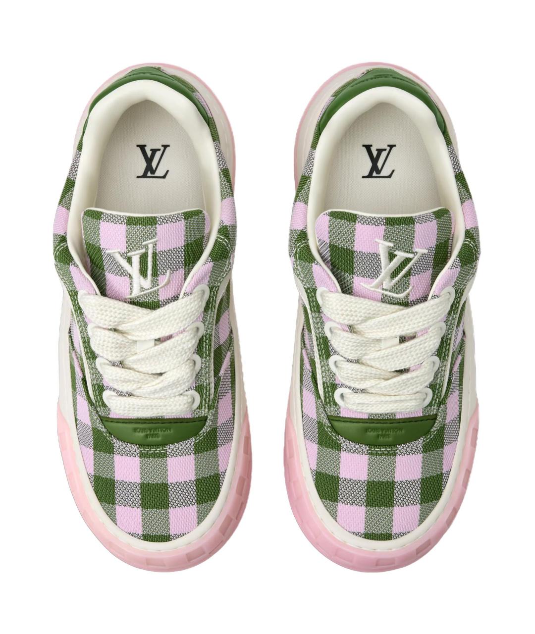 LOUIS VUITTON Розовые кроссовки, фото 4