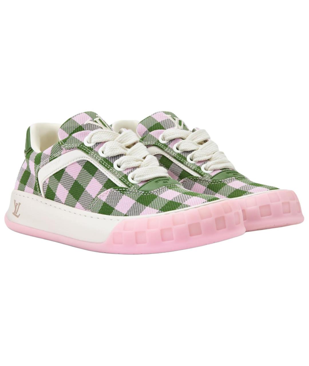LOUIS VUITTON Розовые кроссовки, фото 3