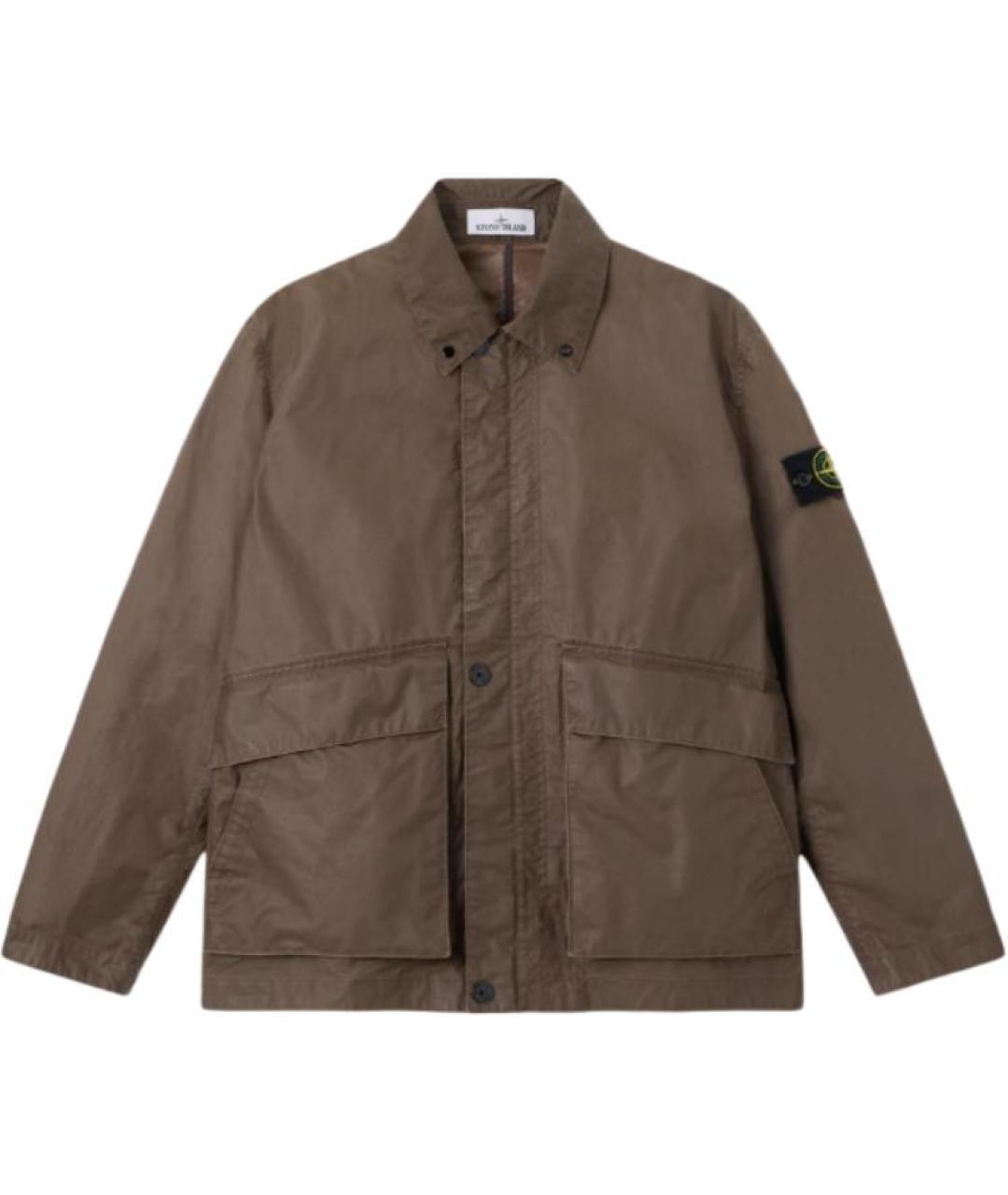 STONE ISLAND Коричневая куртка, фото 1