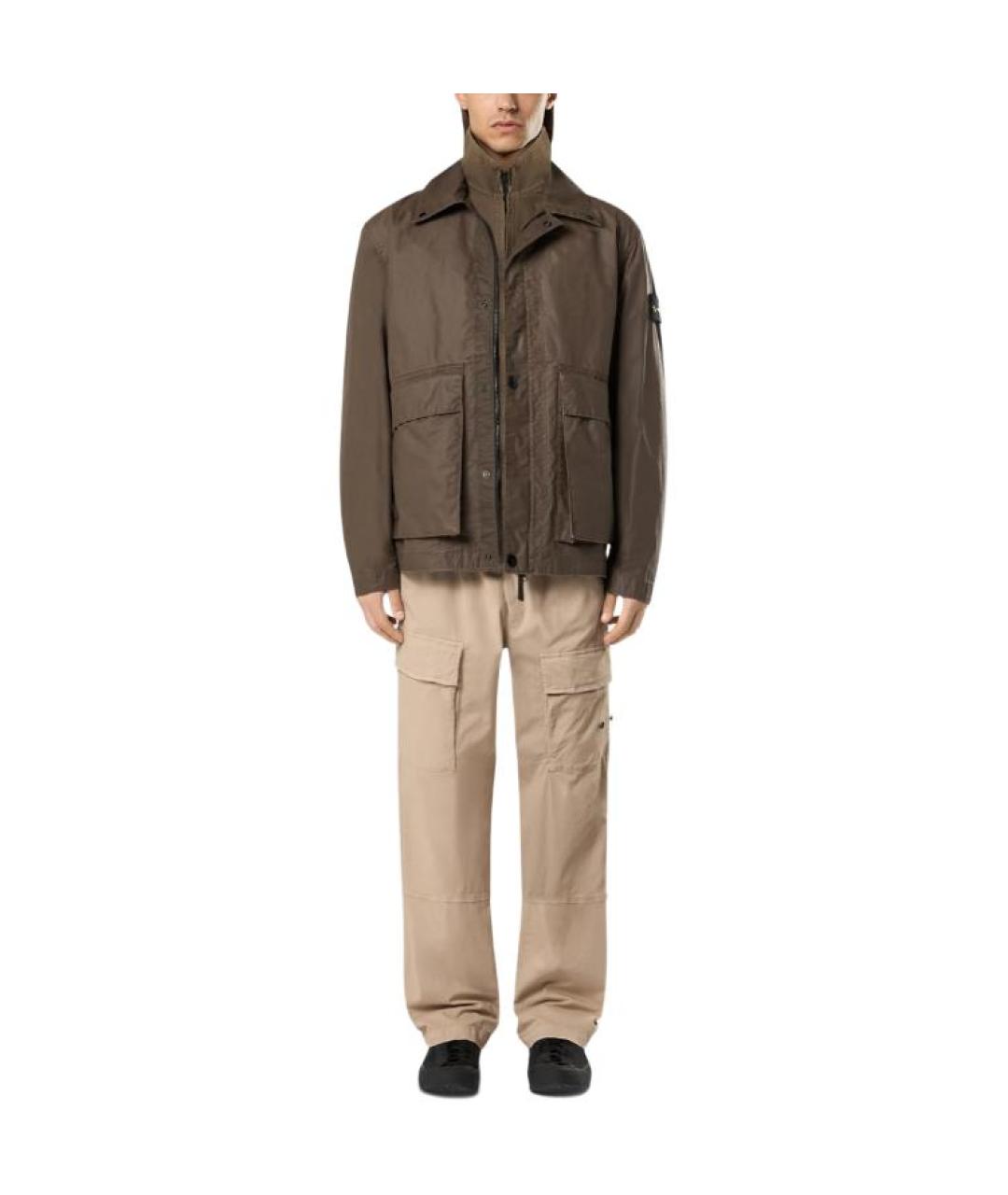 STONE ISLAND Коричневая куртка, фото 3