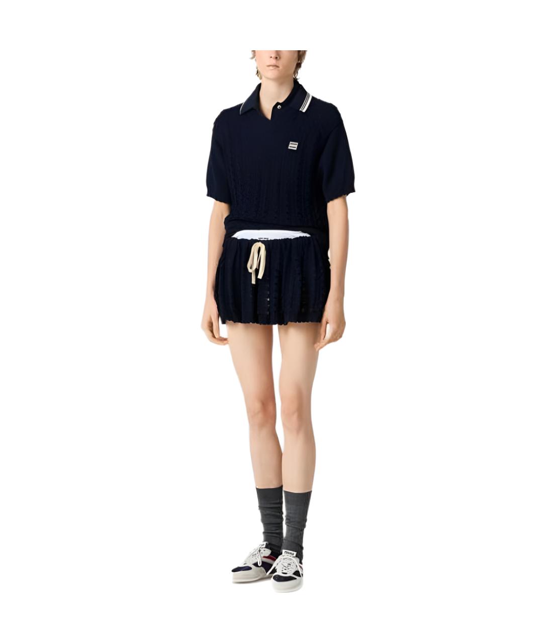 MIU MIU Синий джемпер / свитер, фото 4