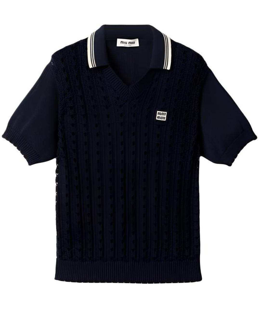 MIU MIU Синий джемпер / свитер, фото 1