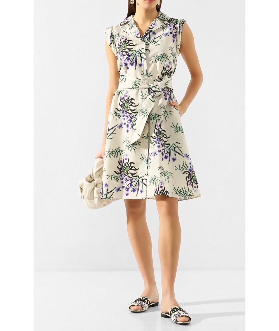 KENZO Хлопковое коктейльное платье, фото 2