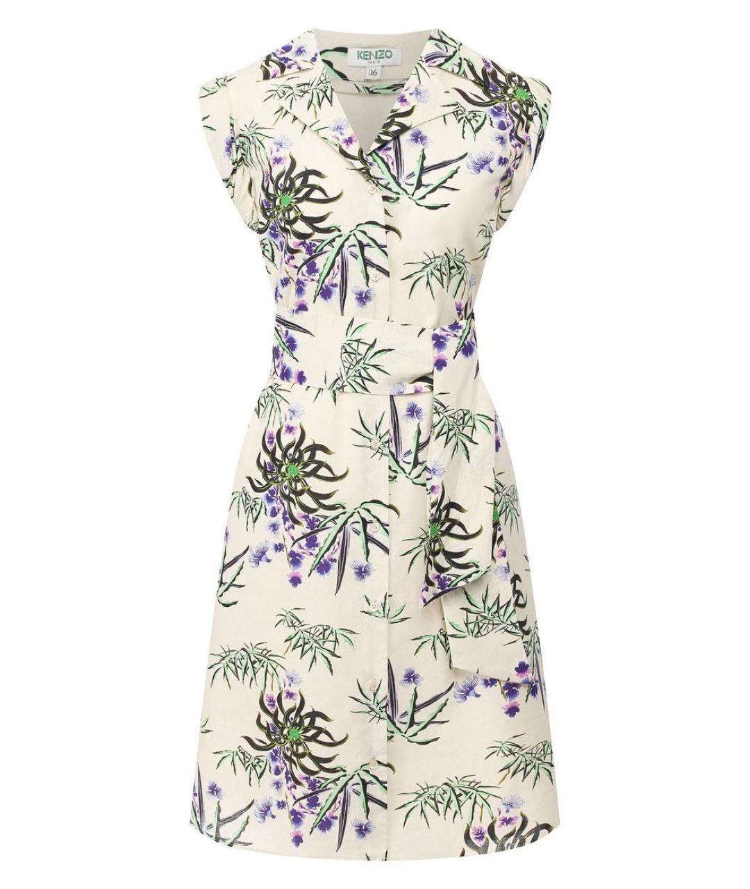 KENZO Хлопковое коктейльное платье, фото 9