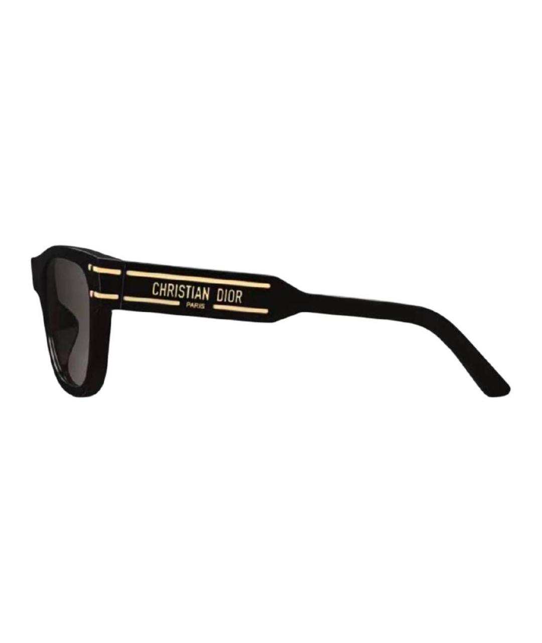 CHRISTIAN DIOR Черные пластиковые солнцезащитные очки, фото 3