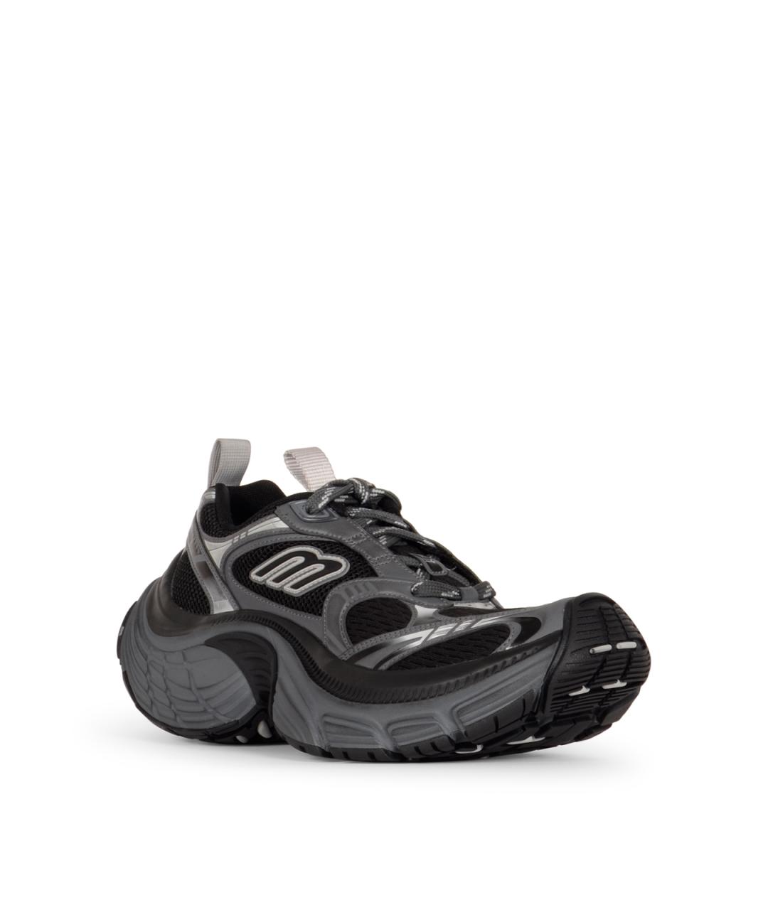 BALENCIAGA Черные низкие кроссовки / кеды, фото 2