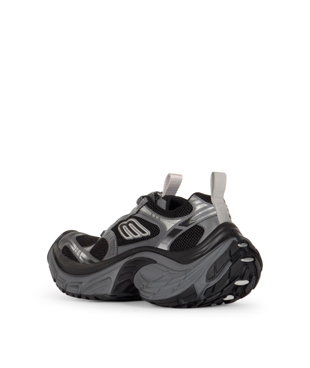 BALENCIAGA Черные низкие кроссовки / кеды, фото 3