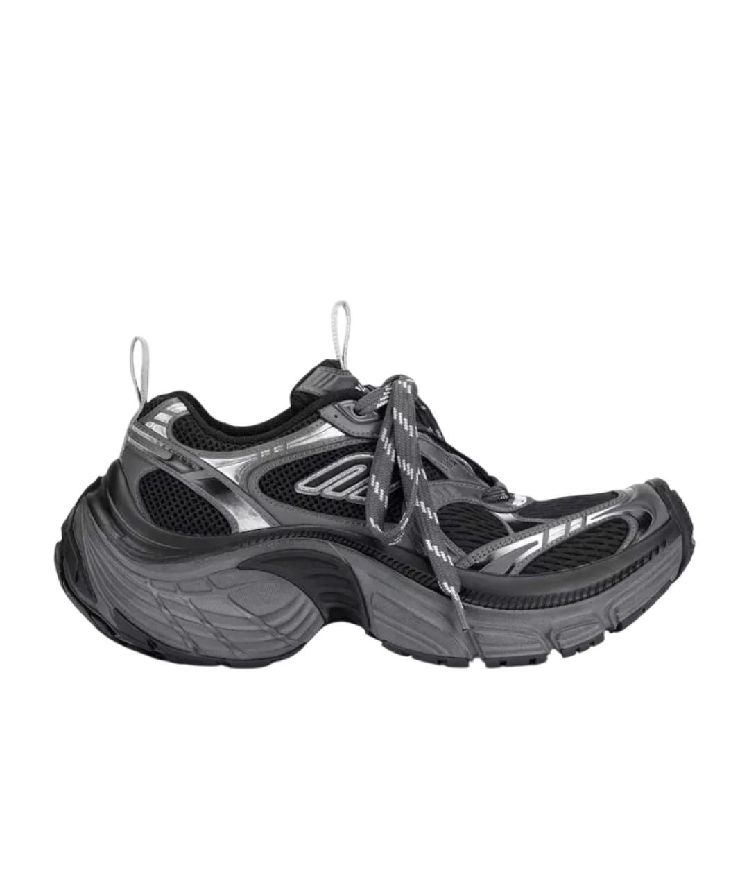 BALENCIAGA Черные низкие кроссовки / кеды, фото 1