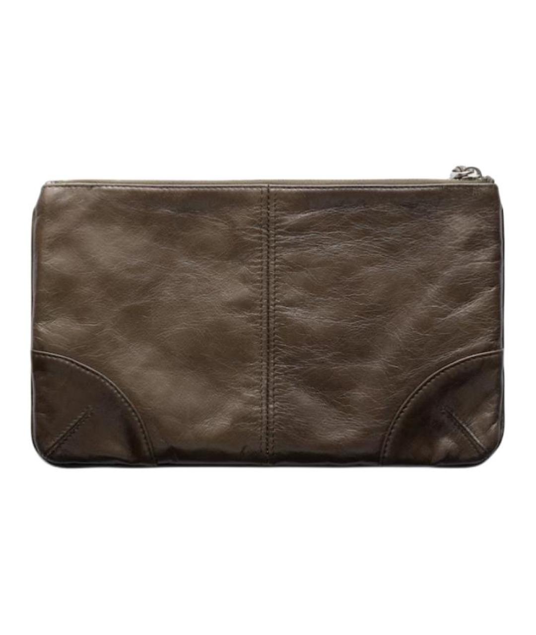 PRADA Хаки кожаная папка для документов, фото 2