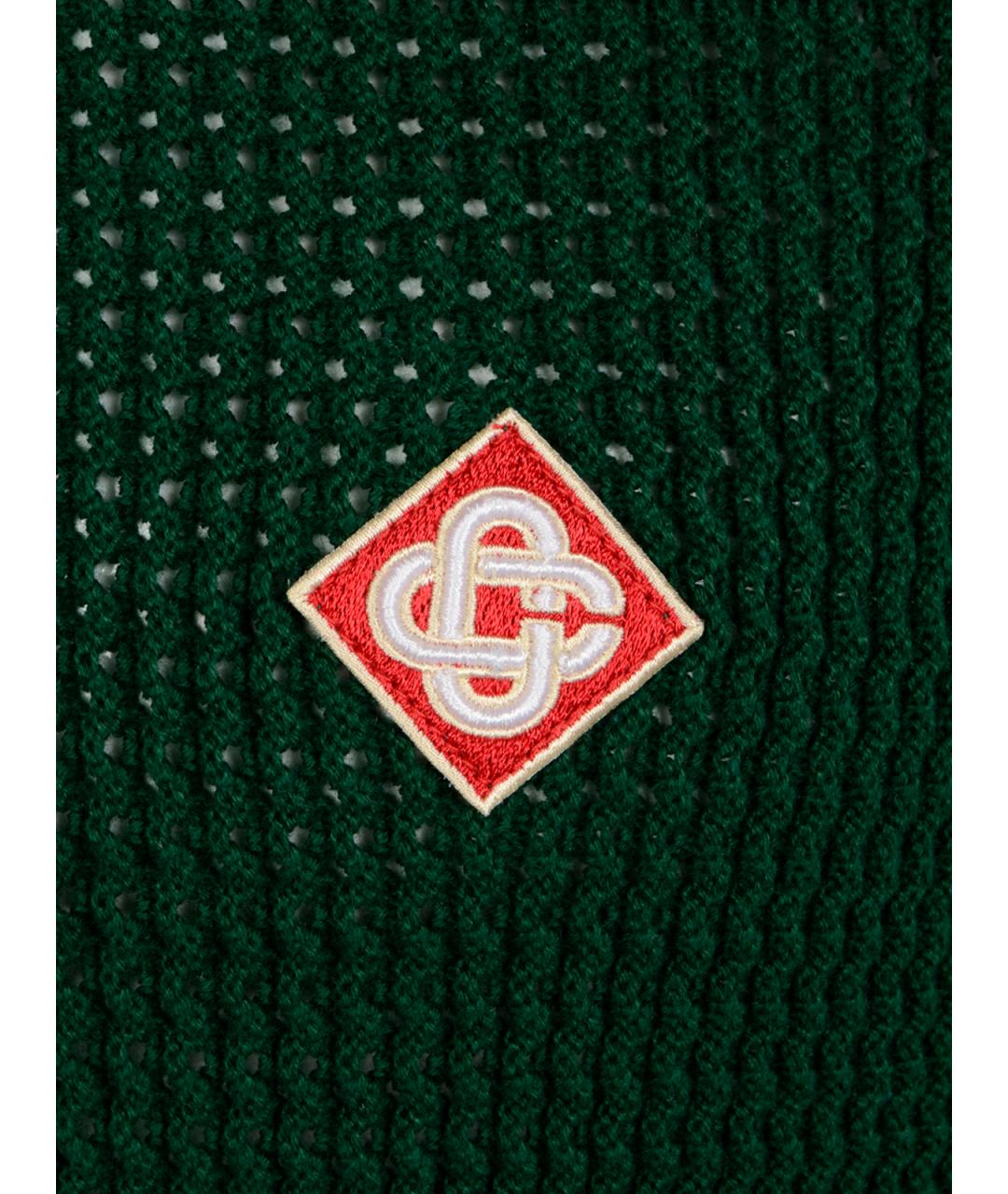 CASABLANCA Черная хлопковая футболка, фото 3