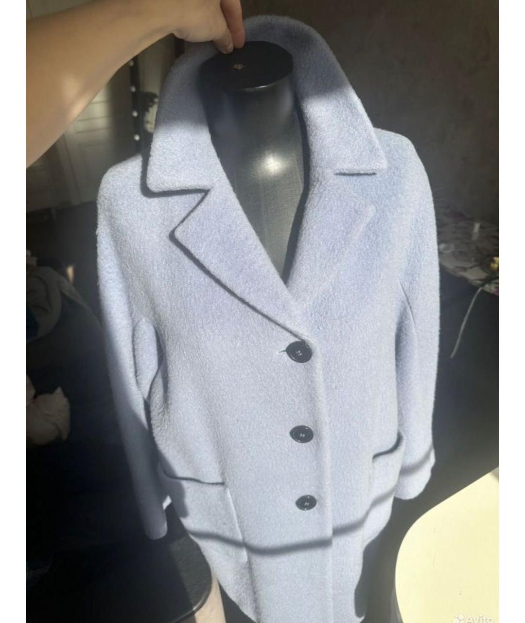 MAX MARA Голубое пальто, фото 4