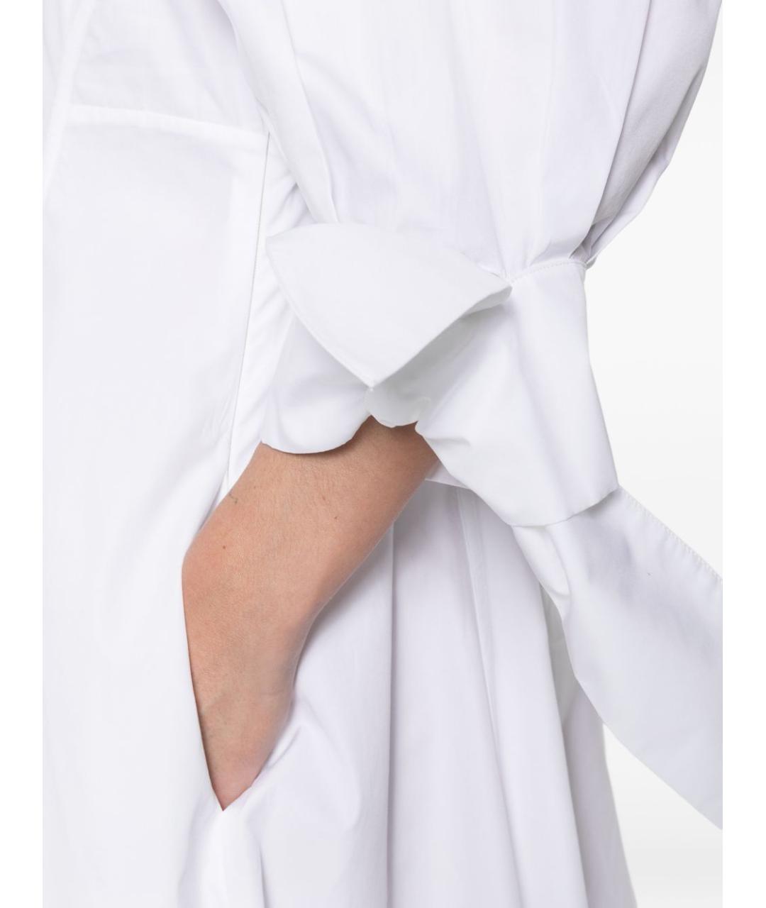 CELINE Белое хлопковое повседневное платье, фото 2