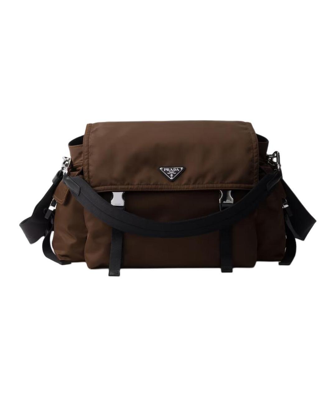 PRADA Коричневая сумка на плечо, фото 1