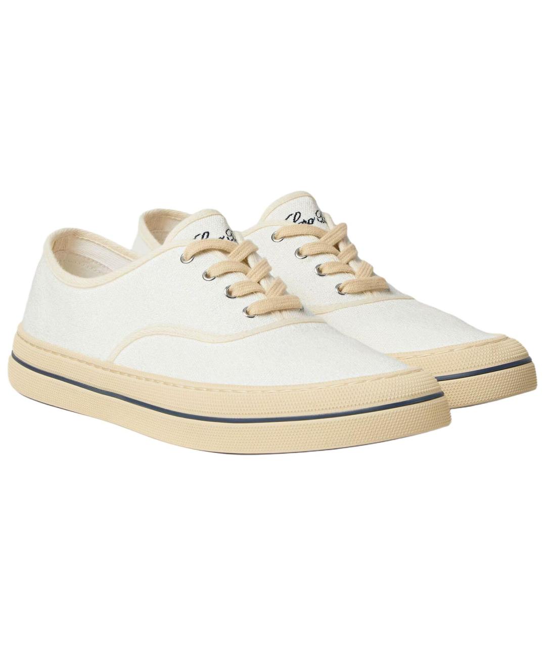 LORO PIANA Белые кроссовки, фото 3