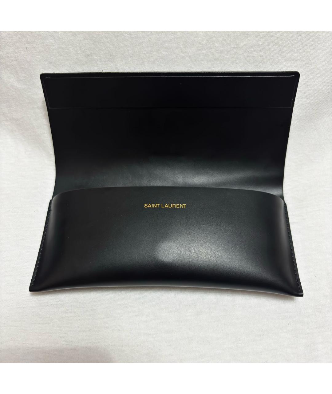 SAINT LAURENT Коричневые пластиковые солнцезащитные очки, фото 6